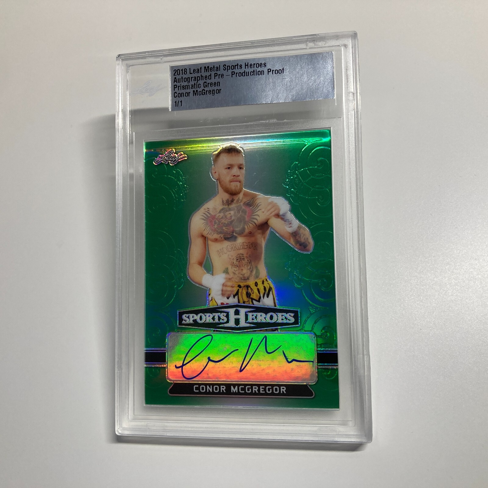 leaf art of sports ufc コナー・マクレガー　サインカード leaf art of sports ufc コナー・マクレガー サインカード