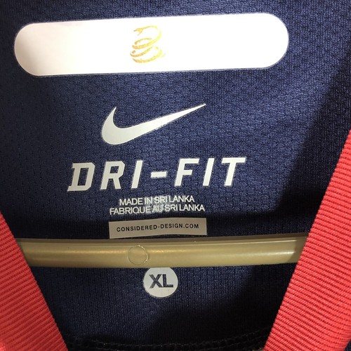 Nike Mens Soccer Jersey Size XL Dempsey Navy Blue Dri Fit USA