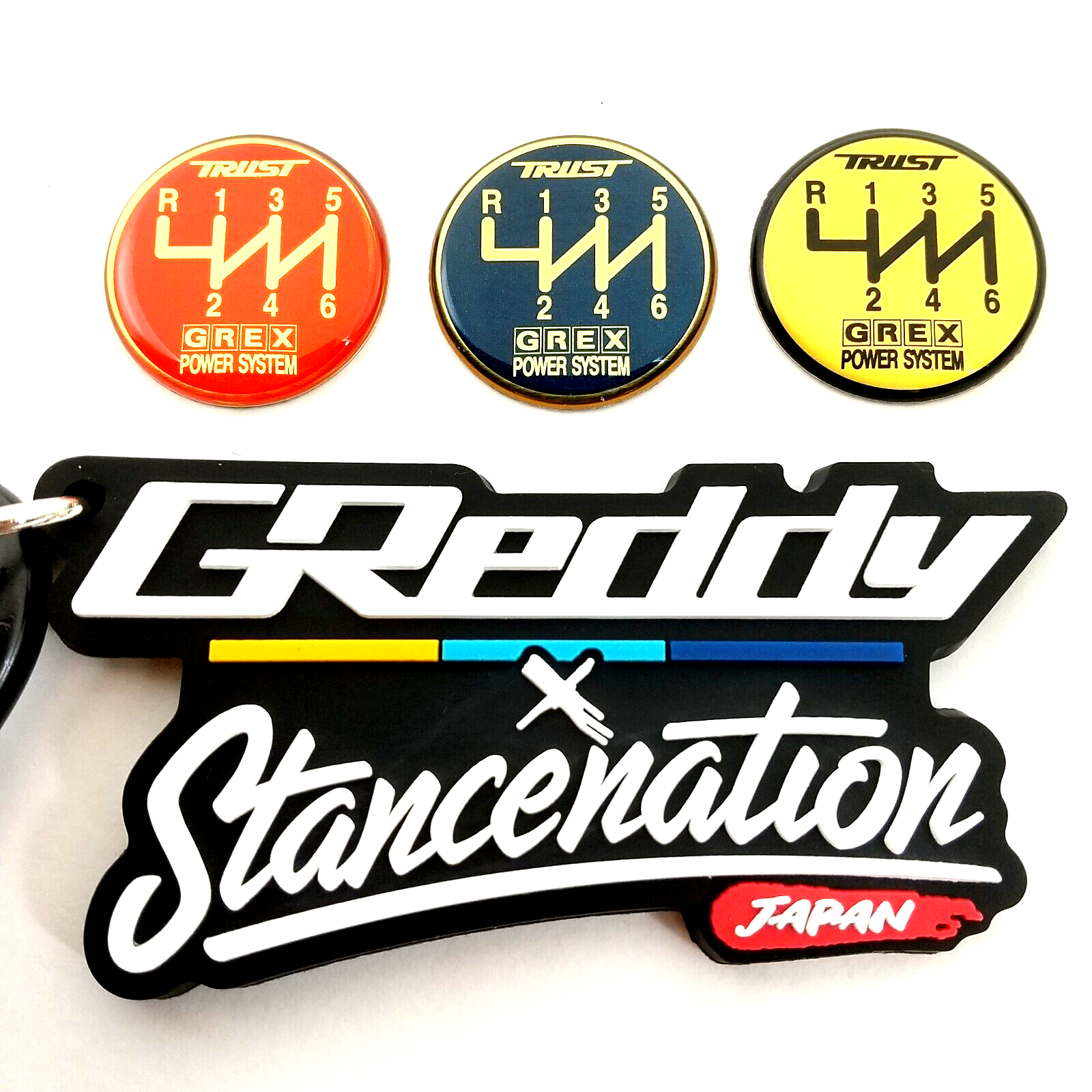ND Sketch Logo Setup ナスティドッグ Trust Greddy GREX Shift knob Pattern Emblem 6 SPEED Reverse