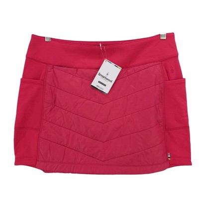 NWT SMARTWOOL Smartloft 60 Pull-On Skirt POMEGRANATE Red Quilted LARGE