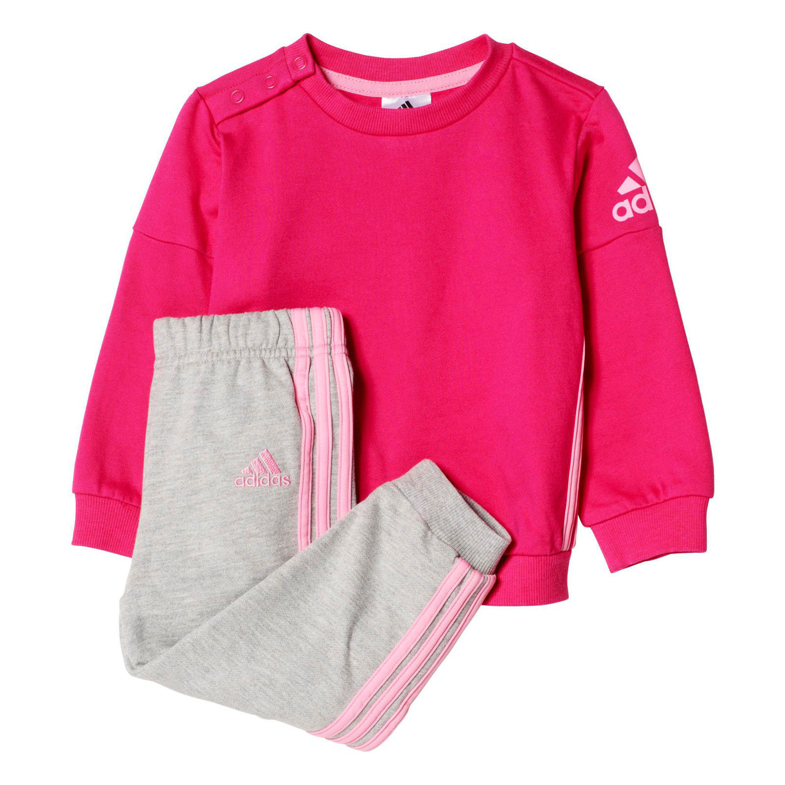 adidas pink and grey tracksuit