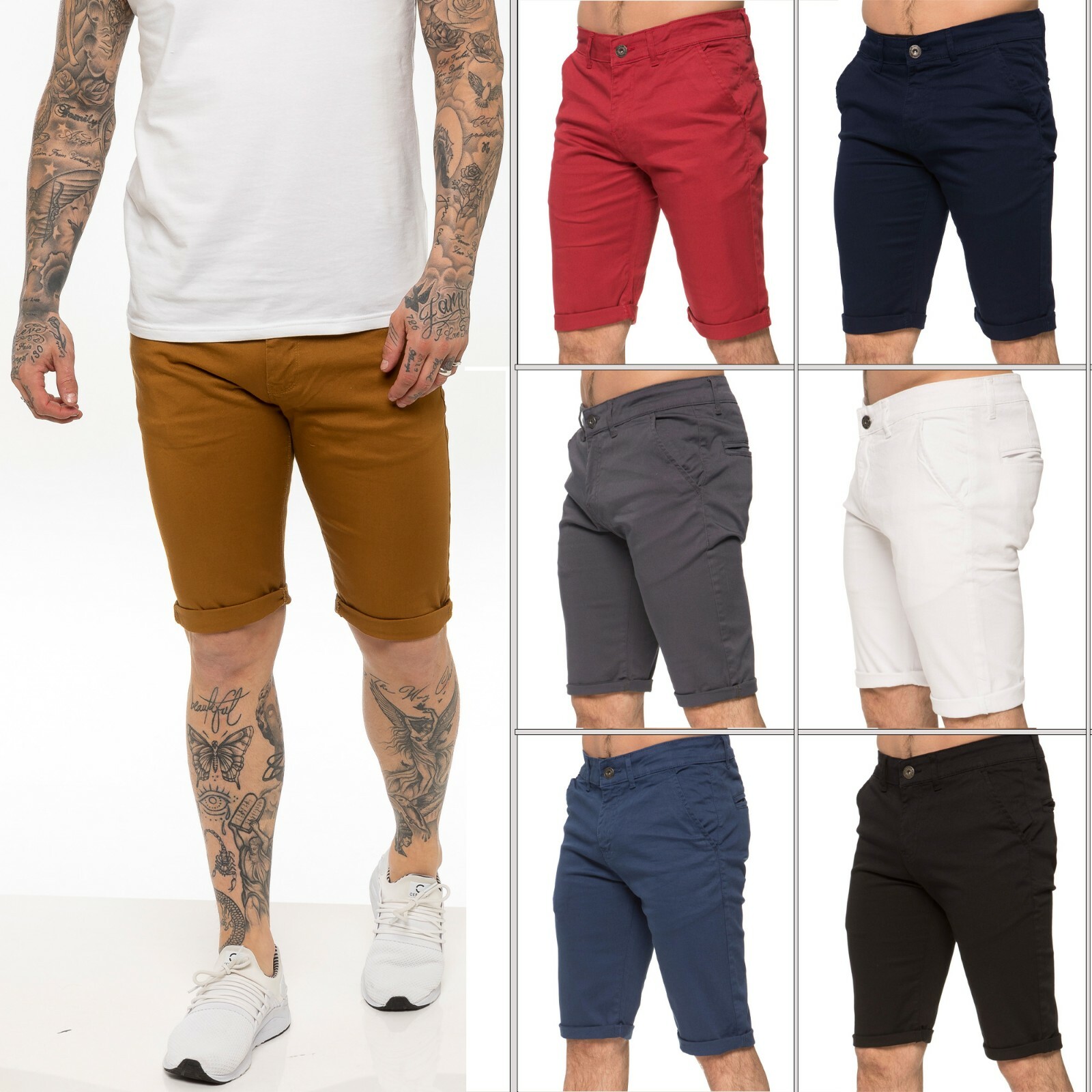 Шорты ENZO Mens Chino Shorts Cotton 