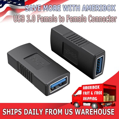 New USB 3.0 Type A Female to Female Adapter Coupler Gender Changer Connector US