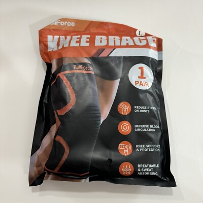 BullForce Knew Brace Size Large 1 Pair New Sealed E27