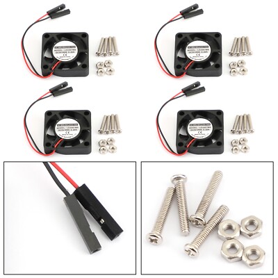 4x 2 Pin 30MMx30MM 3007 5V Cooling Fan radiating For Raspberry Pi 2/3 Model B US