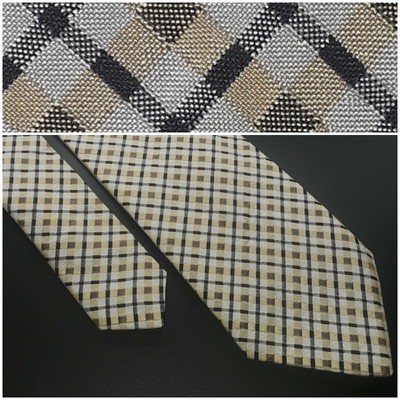 Altea Tie Made in Italy! Beige Yellow/Gold Black NWT! 