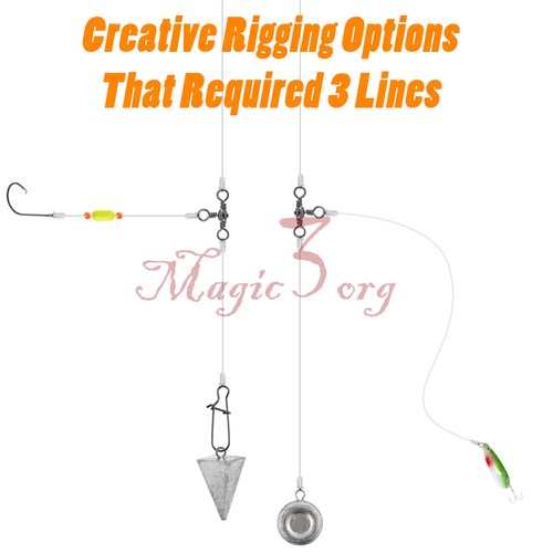 20-200 Swivels Snap Duo Coastlock Fishing Ball Bearing 3 Way Rolling Split Ring 