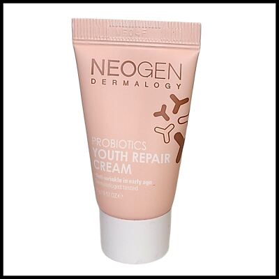 2 x Neogen Dermalogy Probiotics Youth Repair Cream 0.52 oz. 15 g. Travel Size