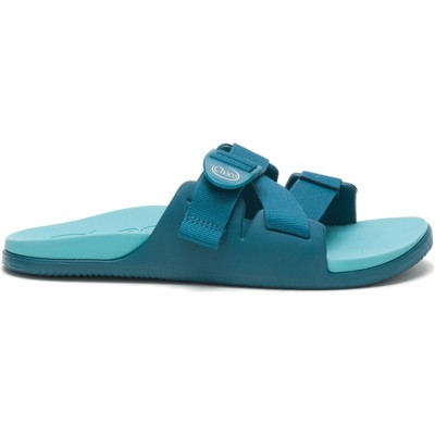 Женские сандалии Chaco Chillos Slide Ocean Blue 9 M из полиэстера