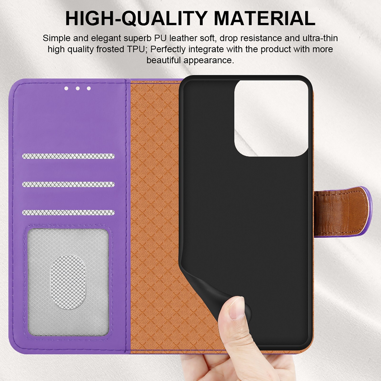 Handyhülle Für Motorola Moto E15 / G05 – Wallet Klapphülle Mit RFID-Schutz, Standfunktion & Kartenfach, Grün