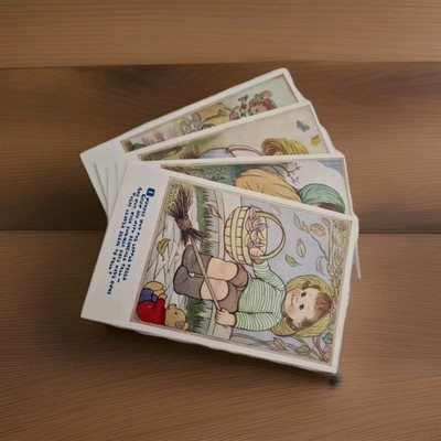 Children's Postcard Two Cute Cartoon Animals, Postal Mouse Bear