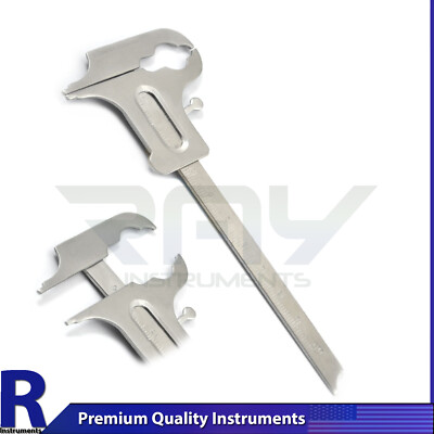 Dental Boley Gauge Caliper Dentist Lab Orthodontic Vernier Lab Instruments 