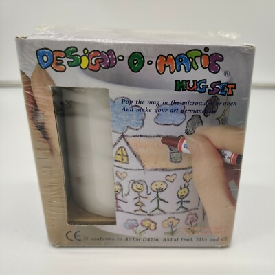 Design-o-matic DIY Mug Set Gift - Design & Draw Your Own Mug/Cup Instantly!