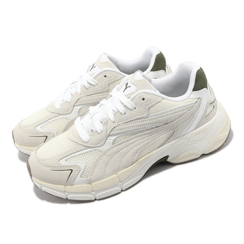 

Puma Teveris Nitro Grey Ivory Green Moss Мужчины Унисекс Повседневный образ жизни 388774-13, Белый, Teveris Nitro