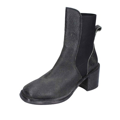 Women's shoes MOMA 7 (EU 37) ankle boots black leather textile BD937-37