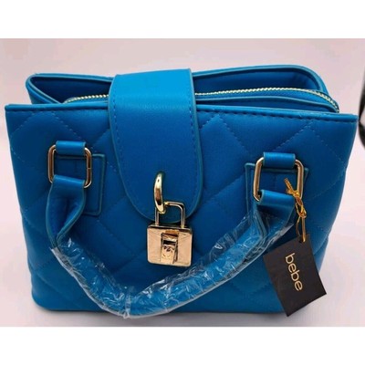 Bebe Los Angeles Kellen Samll Satchel Capri Blue Small MSRP $99