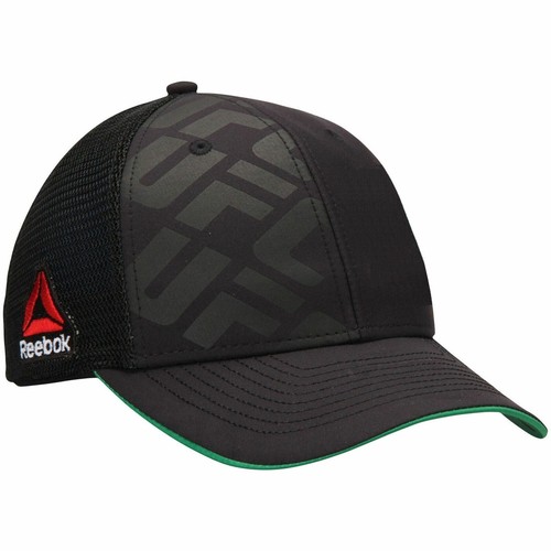 

мужская бейсболка Reebok UFC с сетчатой спинкой Trucker Snapback - черная | Зеленый, Черный