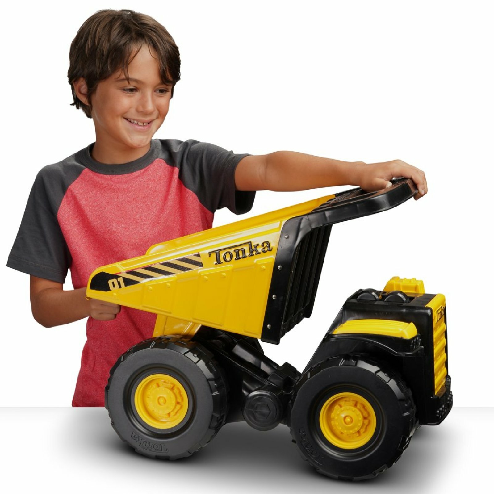 Dump Truck Toy Tonka Toughest Mighty Kids Play Car Ride Boys Toys Dirt