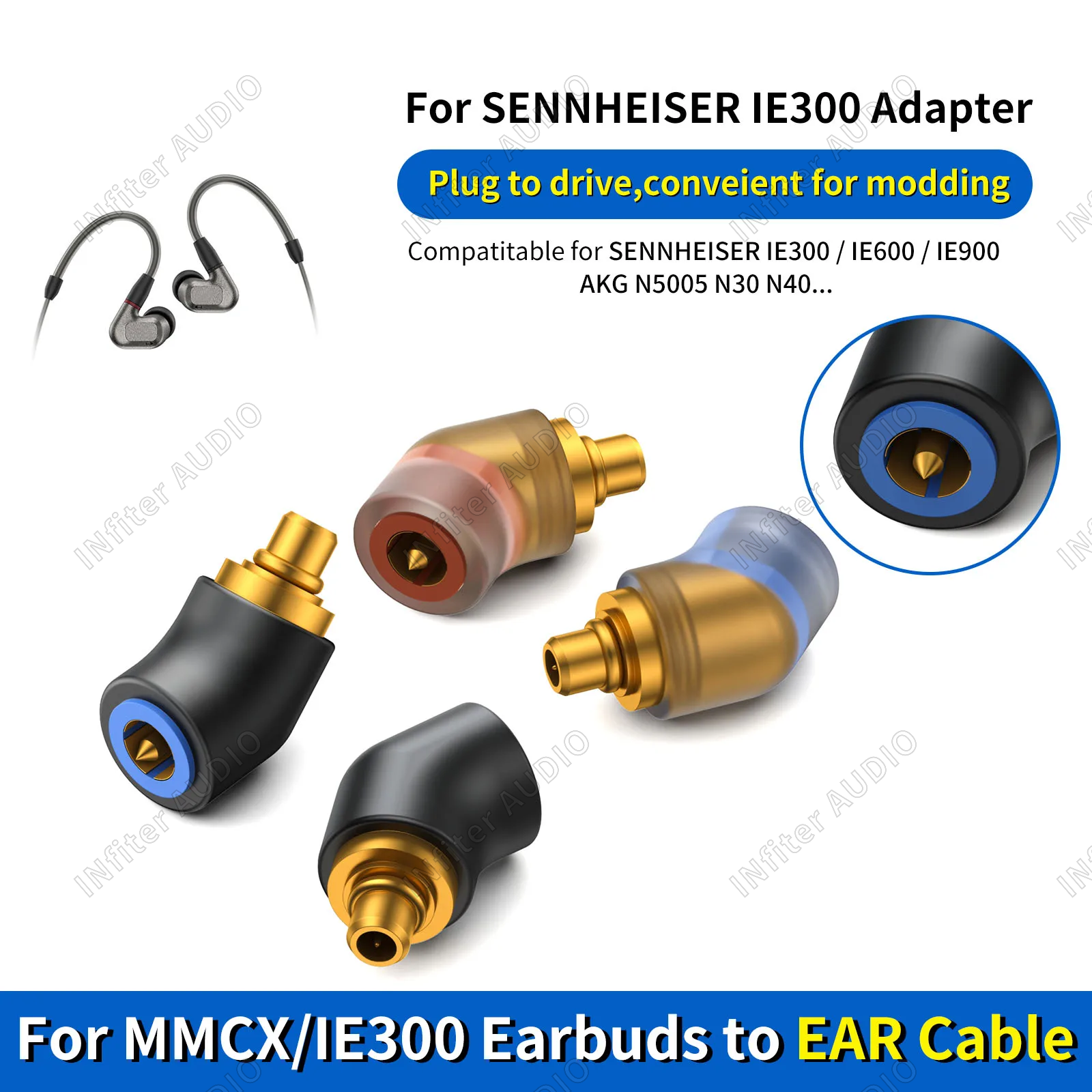 PE to IE900 Pentaconn EAR to Sennheiser IE900 Pin Pentaconn PE to IE900 Pentaconn EAR to Sennheiser IE900 Pin Pentaconn