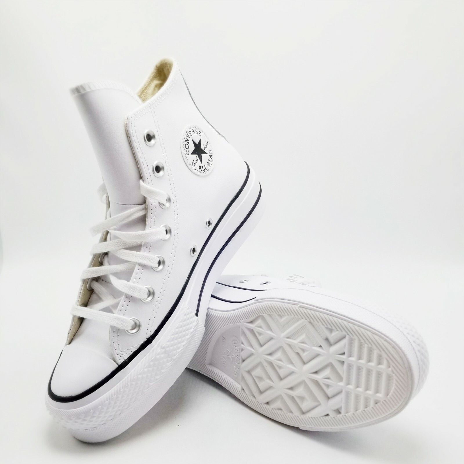 Women CONVERSE Chuck Taylor All Star Platform Leather (561676C), Sz 5.0 -  10.0: купить с доставкой из США, цена 11 147 руб - (224601861326)