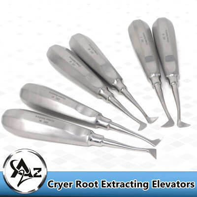 6 German Premium Root Dental Tooth Extracting Cryer Elevators Teeth Loosening