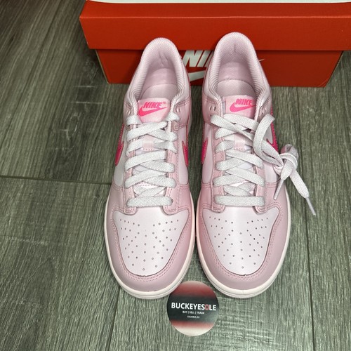 Pre-owned Nike Dunk Low Triple Pink Grade School Sizes Dh9765-600 Brand Fast Shipping