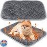 Clysee 2 Pack Self Heating Cat Mat Self Warming Pet Pads Washable Kennel Mat Dog Crate Pad Reflects Body Heat Non Skid Cat Thermal Pads for Puppy Indoor Outdoor(Gray,19 x 28 Inches)