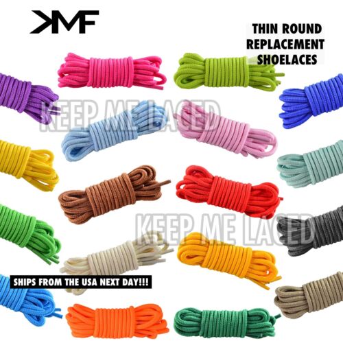 Thin Round Athletic Colorful Replacement Shoelaces Laces BUY 2 GET 1 FREE