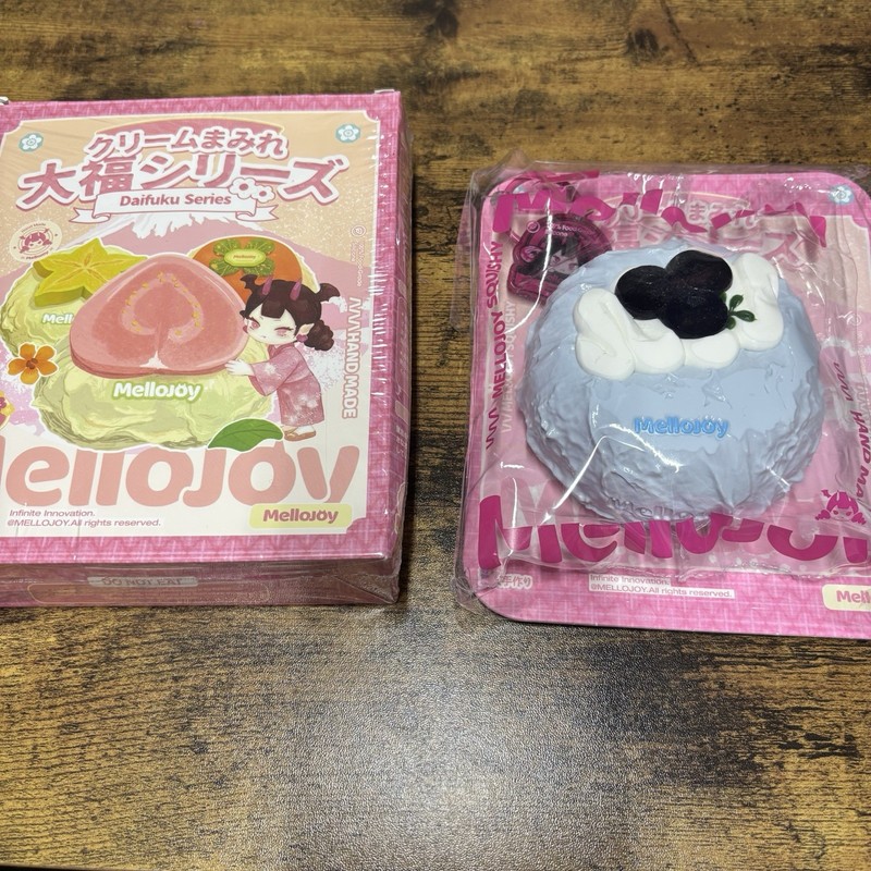Mellojoy Squishy Daifuku Blueberry Slow Rising Stress Relief Toy Cute