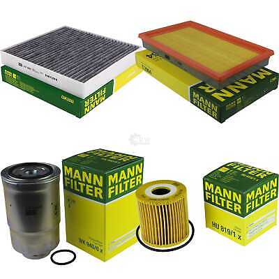 MANN-FILTER PAKET Luft Innenraum Öl für Nissan Qashqai II J11 J11/_ 1.6 dCi