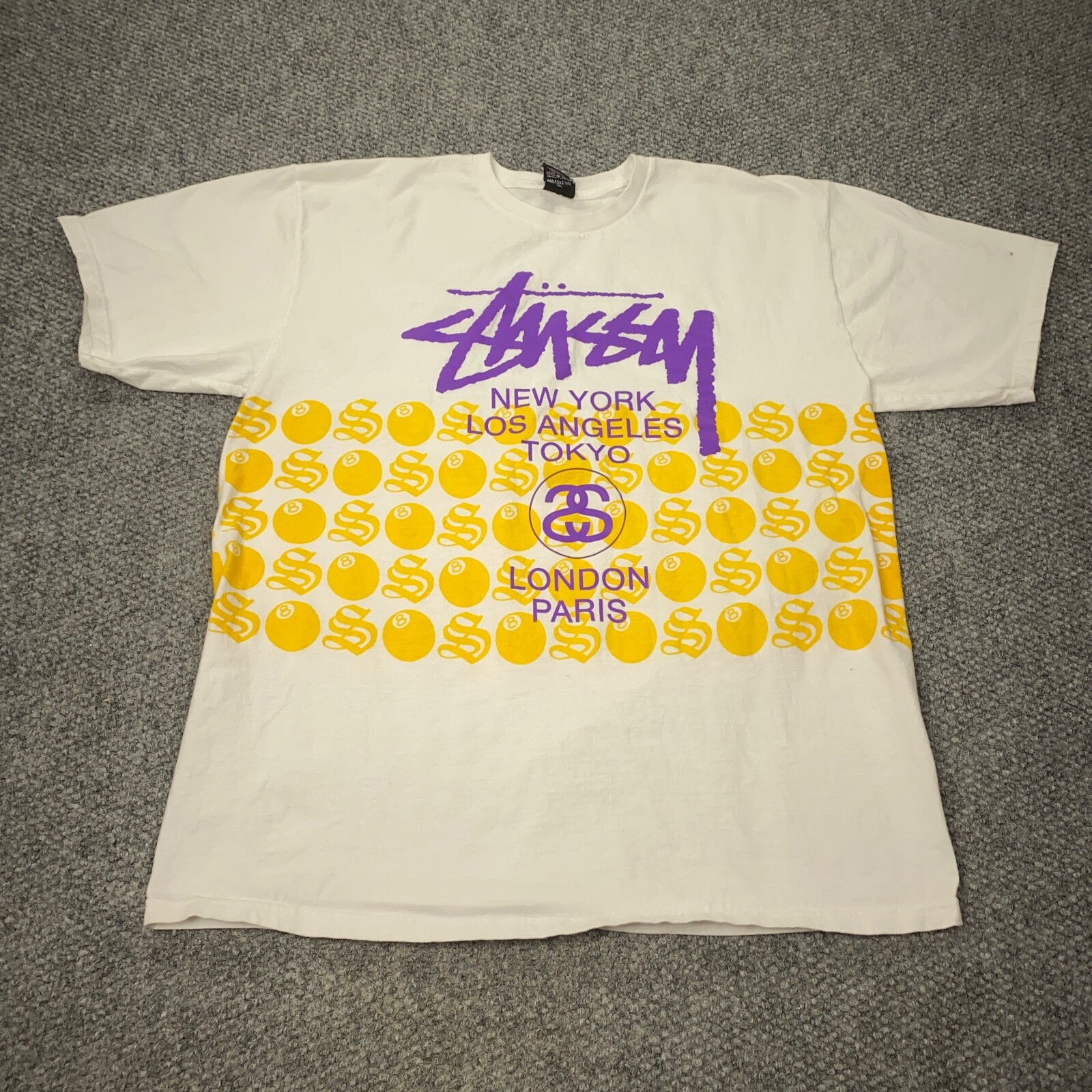 ★関税込★Stussy★Stussy World Tour T-Shirt★White Stussy World Tour T-shirt White – shoegamemanila