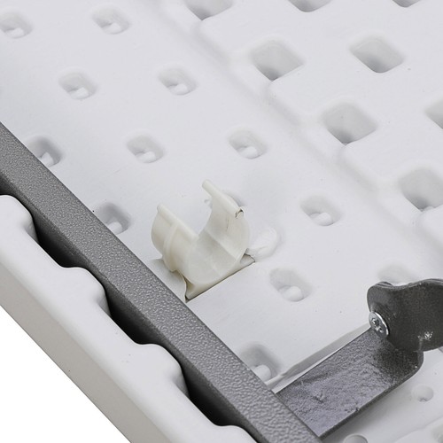 3 ft Heavy Duty Portable Plastic Folding Table Square Card Utility Table White