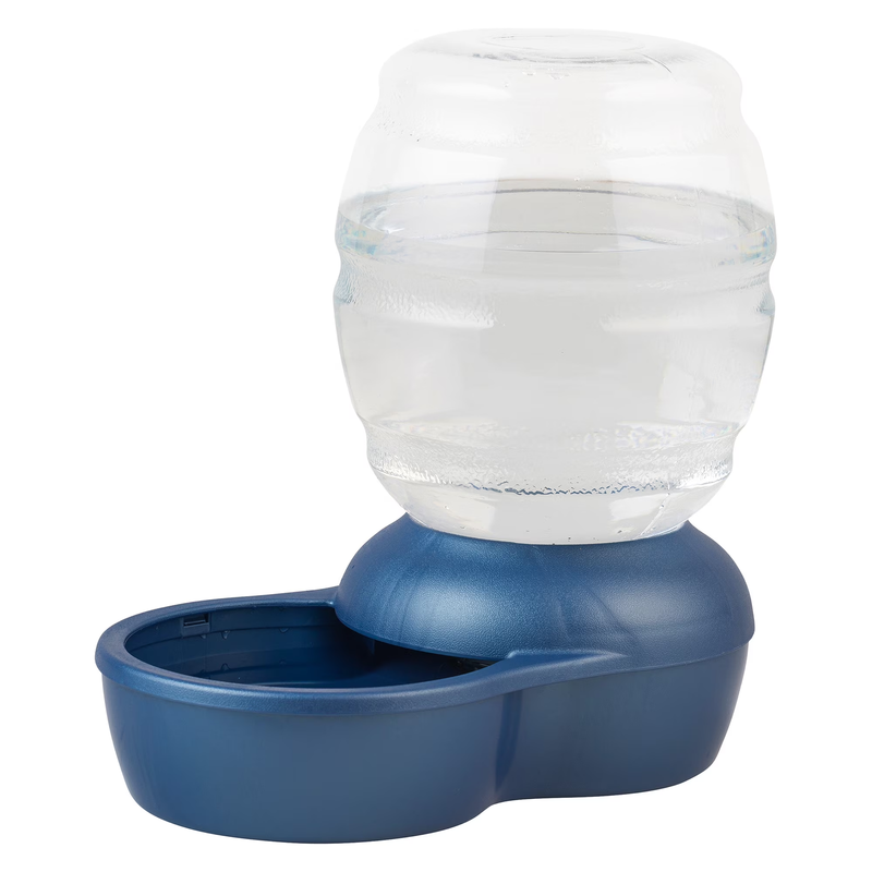 Pearl Replendish Pet Waterer with Microban for Dogs and Cats, Peacock B