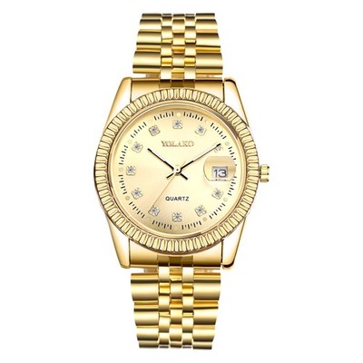 JewelryWe Coppia orologio analogico al quarzo calendario 30 m impermeabile partn