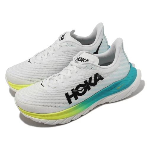 

Мужские беговые кроссовки Hoka Mach 5 2E Wide White Green 1136677-WBGL, Белый, Mach 5 2e Wide