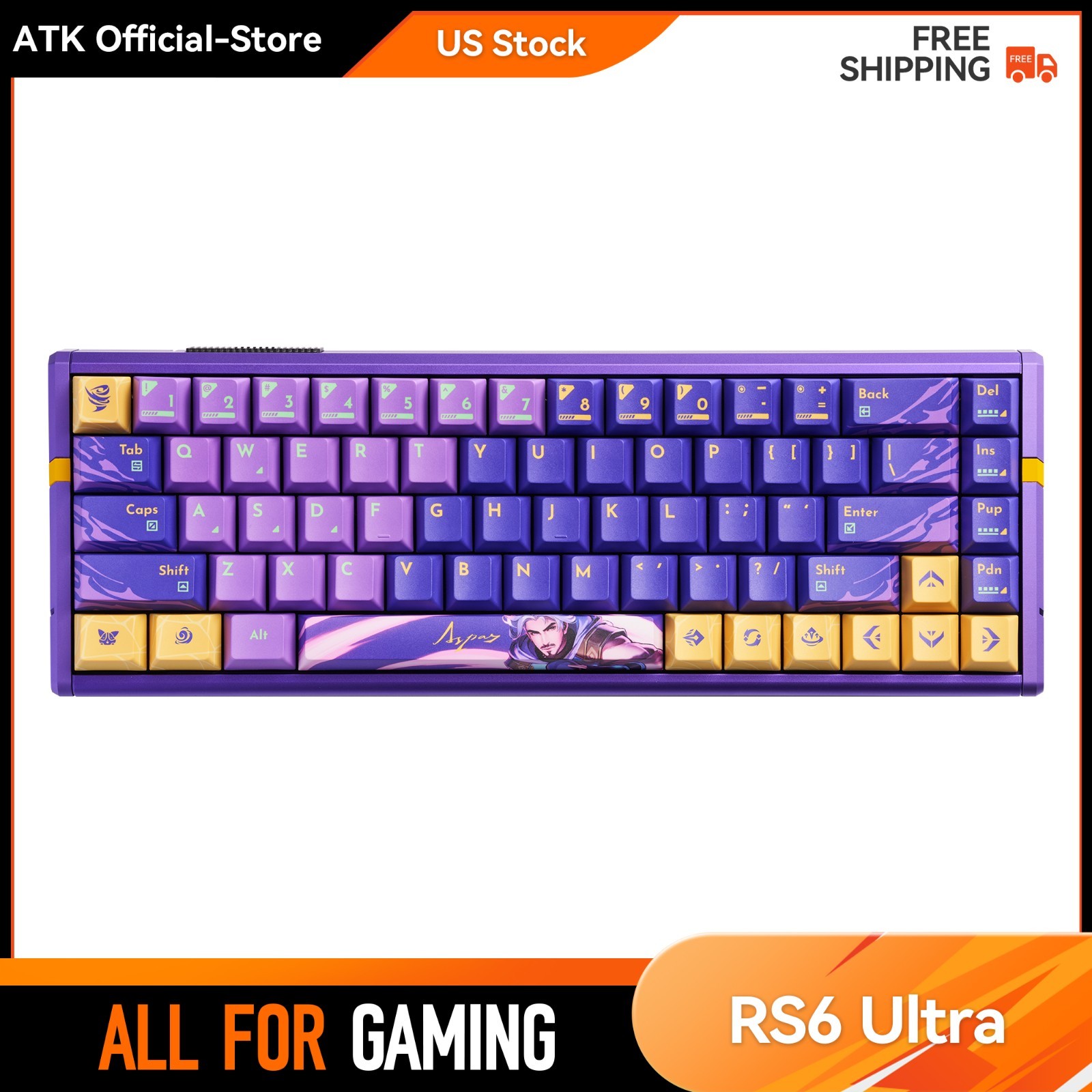 キーボード ATK x Aspas RS6 Ultra ATK RS6 Ultra | Aspas Hall Effect Gaming Keyboard – ATK