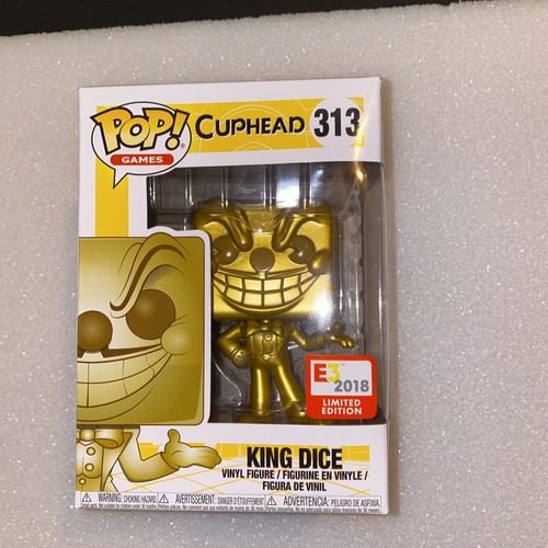 Funko POP! Games Cuphead #313 King Dice Gold E3 2018 Limited
