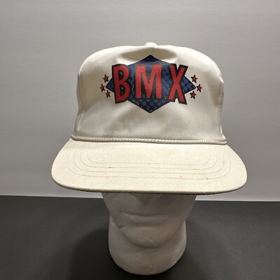 Vintage 80s 90s BMX Racing Snap Back Hat Biking BMX Bike Dave Mirra NOS *RARE*