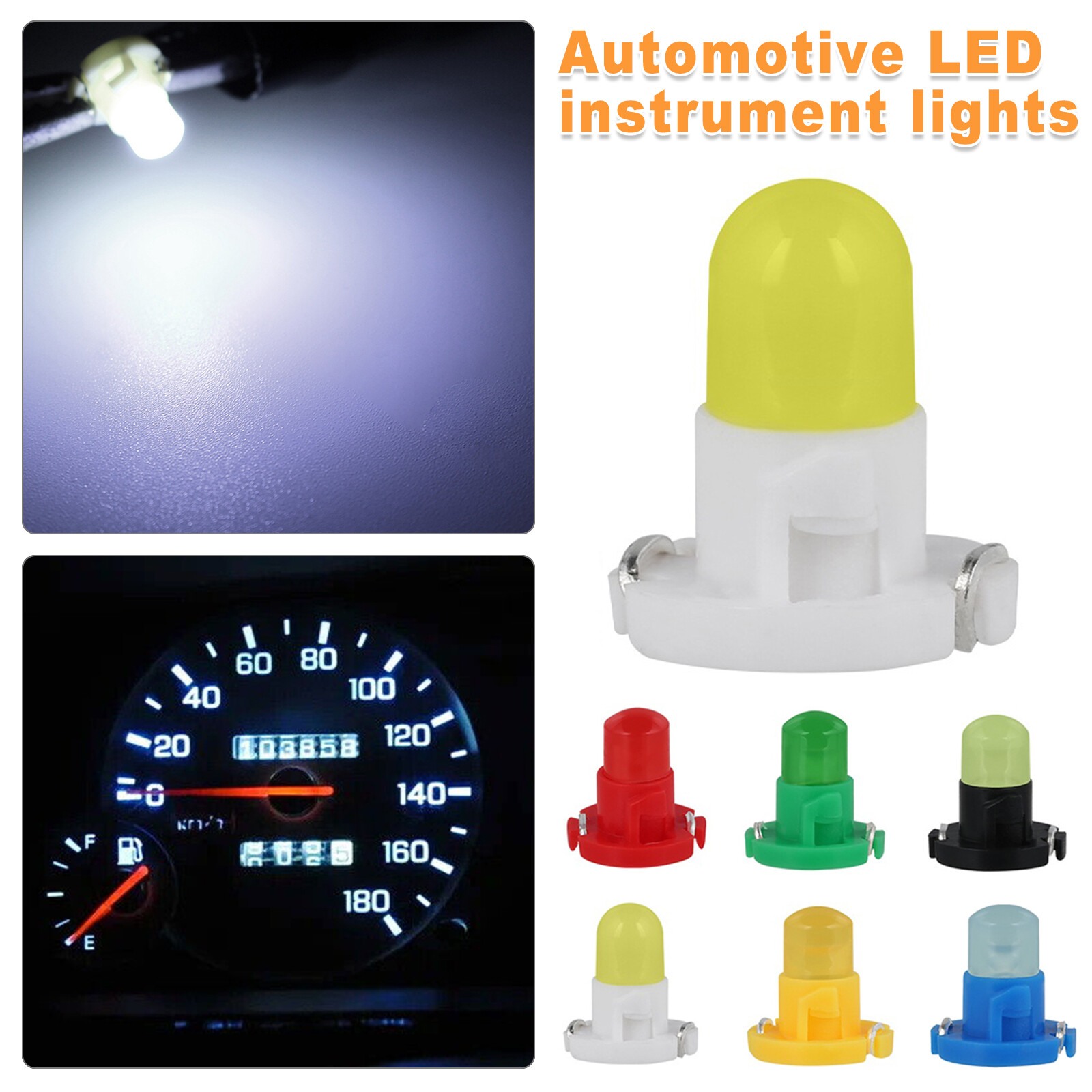 10pcs T4 T4.2 Neo Wedge Dash A/C Climate Control HVAC Switch LED Light Bulb