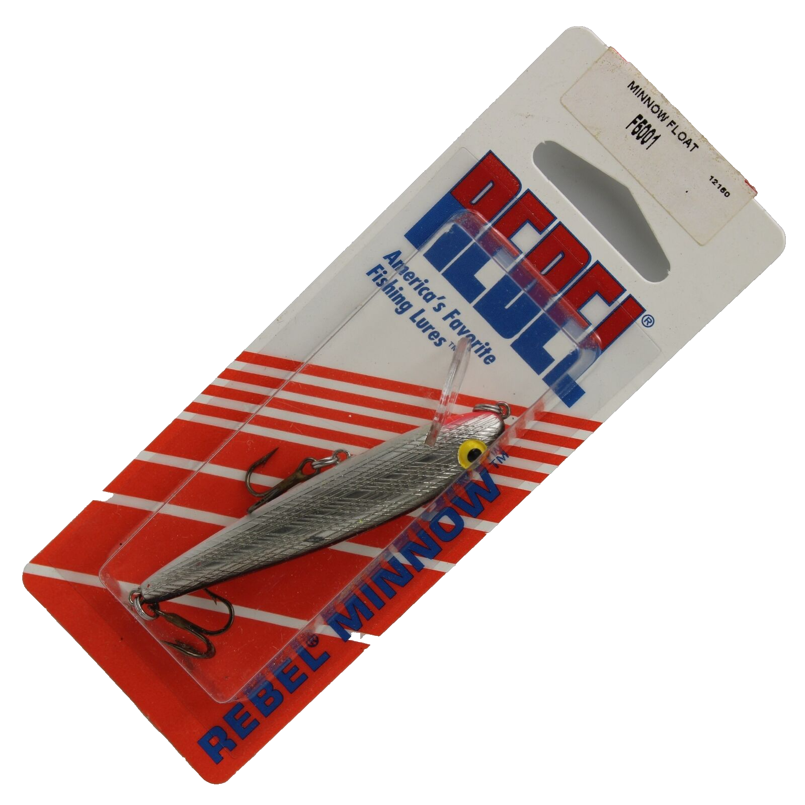 Rebel Minnow Floater F5001 Silver Black Fishing Lure | eBay