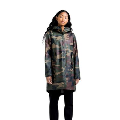 

Женская куртка Herschel Rainwear Fishtail Parka с камуфляжным принтом, Зеленый