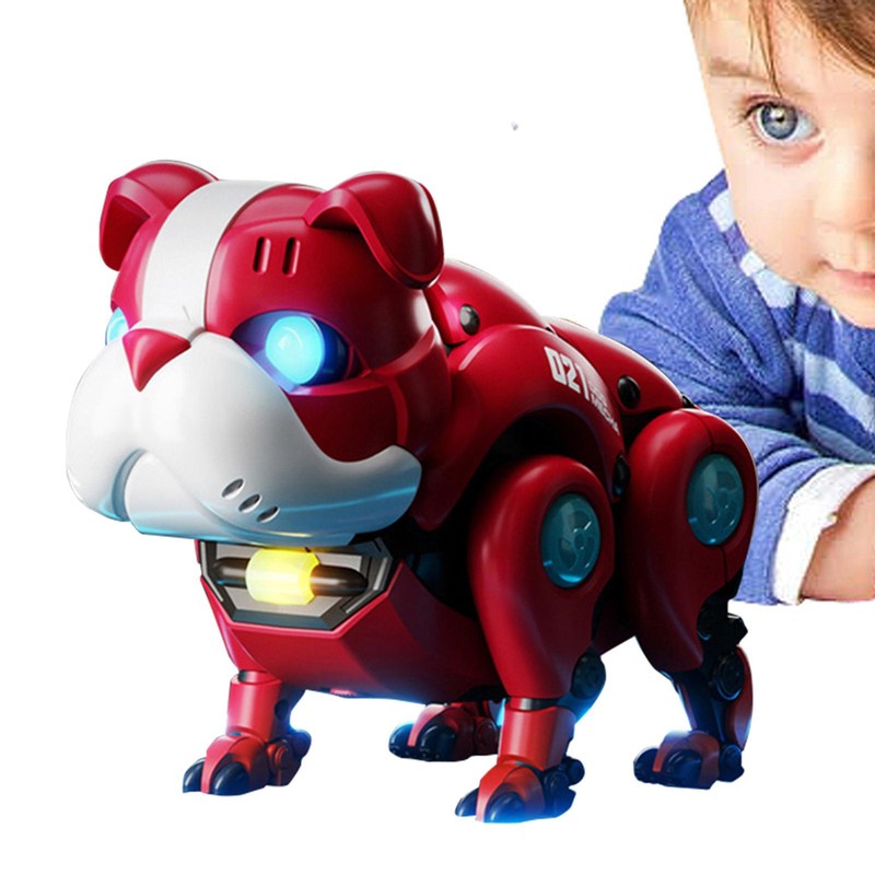 Robot Dog Pet Intelligent Toy With Lights For Kids Boy Girl Toys Battery Powered