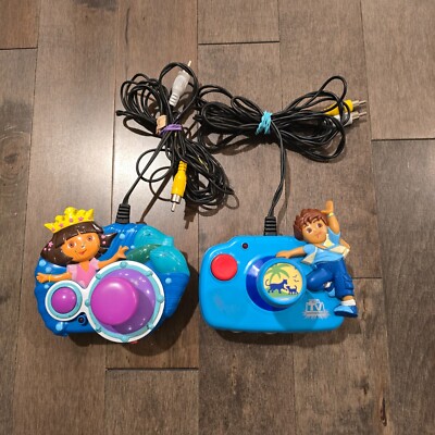 Dora The Explorer Diego TV Plug And Play Video Game Set Of 2 Jakks Pacifica 2005