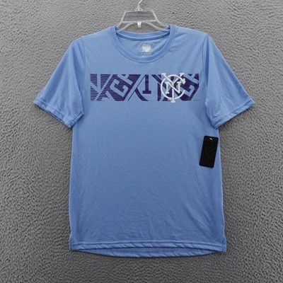 MLS New York City FC TShirt Youth XL Kids Soccer Blue Short Sleeve Tee NWT