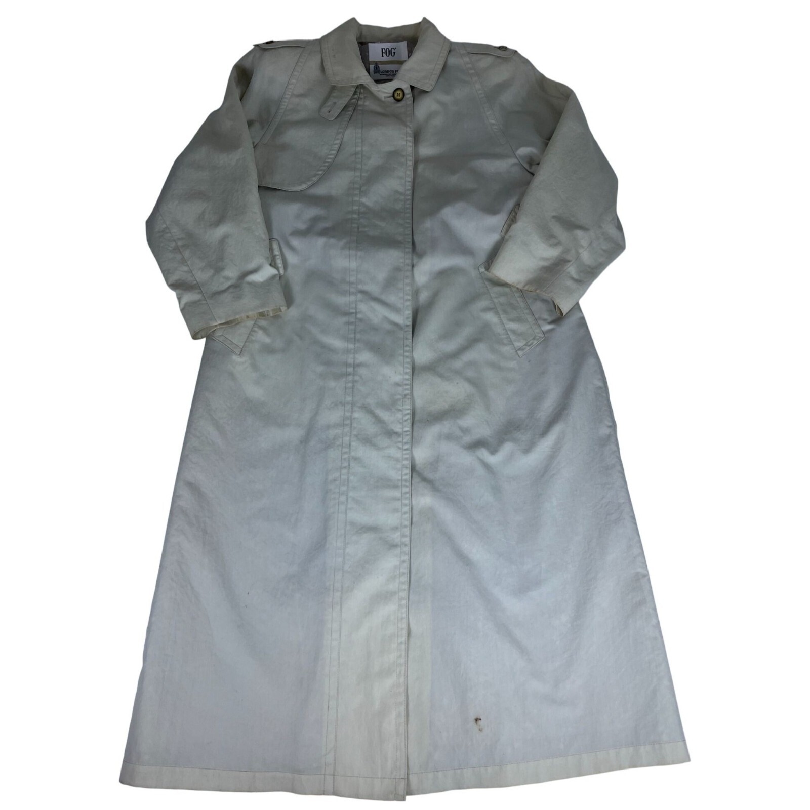 Vintage 90s Fog London Fog Trench Coat Jacket Womens 12