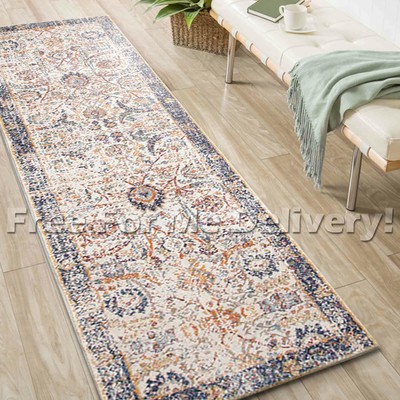 SULIS CHOBI COLOURFUL TRADITIONAL RUG RUNNER (L) 80x400cm **FREE DELIVERY**