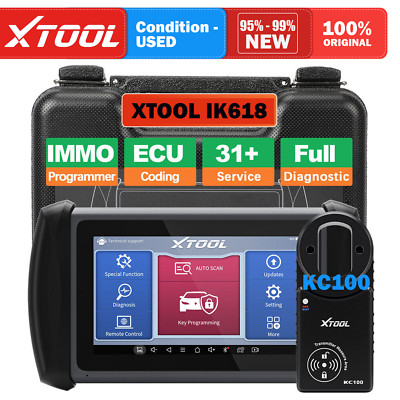 XTOOL USED IK618 K!ey Programming Tool All System Diagnostic Scanner E/CU Coding