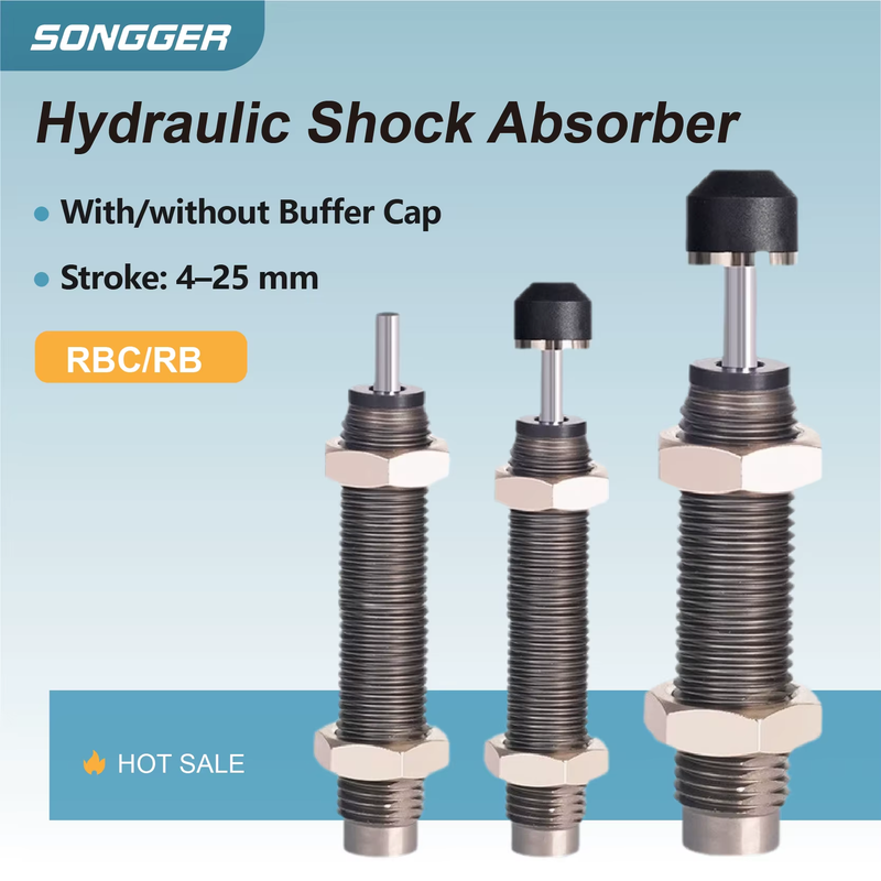 RB0604 Hydraulic Buffer Damper Stroke 4–25mm RB RBC Oil Shock Absorber For Autom