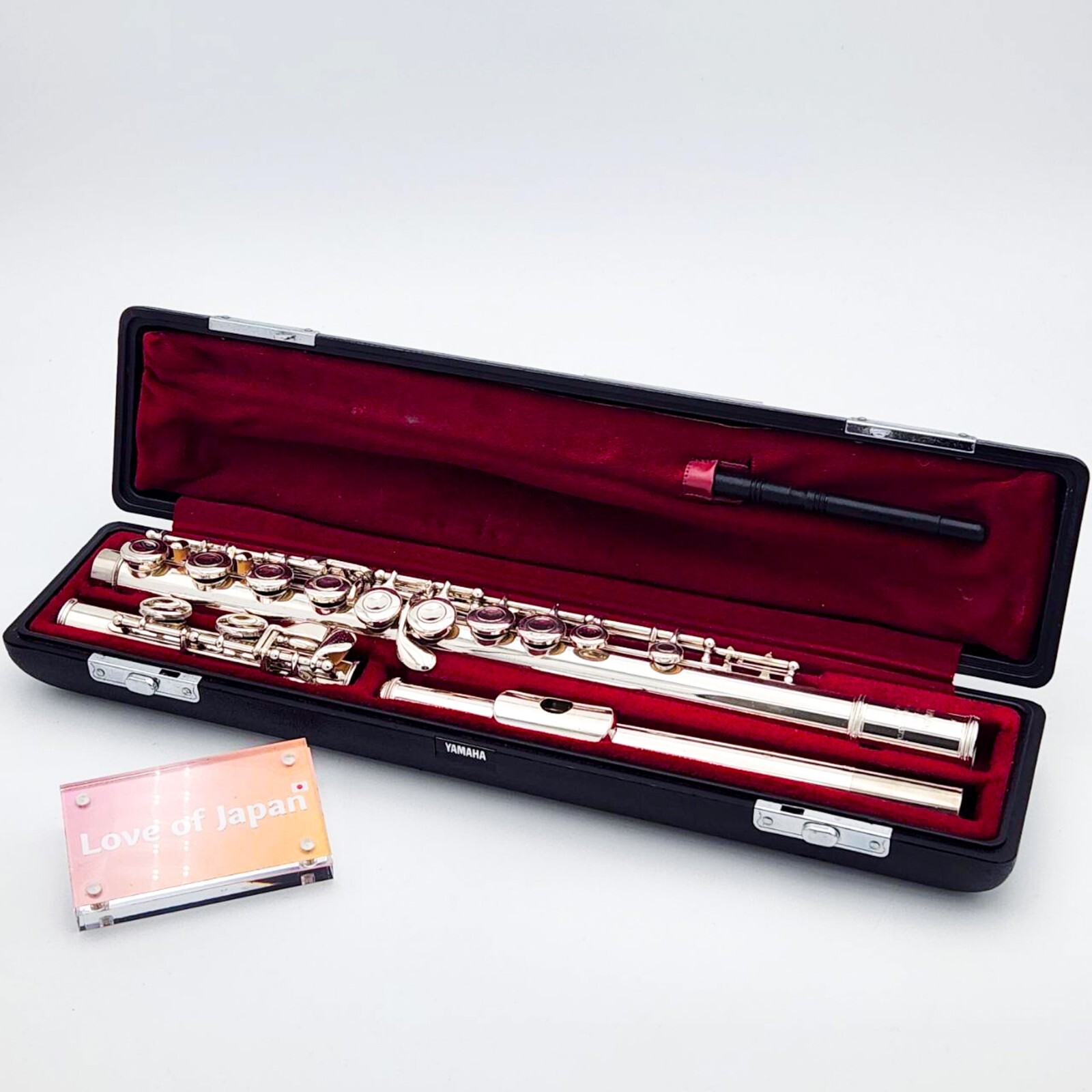YAMAHA Flute YFL-211S Silver Plating with Hard Case Used Good