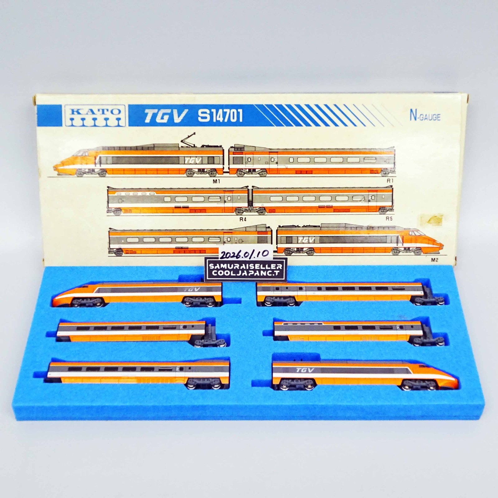 KATO French Railroad TGV S14701 N Scale Bullet Train Japan Used | eBay